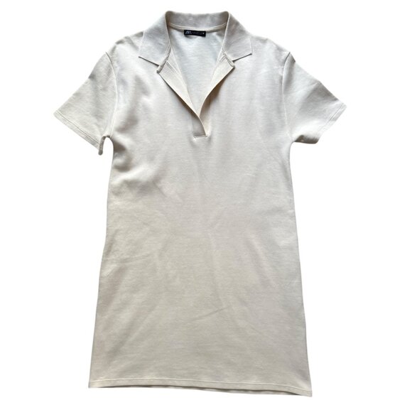 ZARA Polo Collared Shirt Dress - Picture 2 of 5